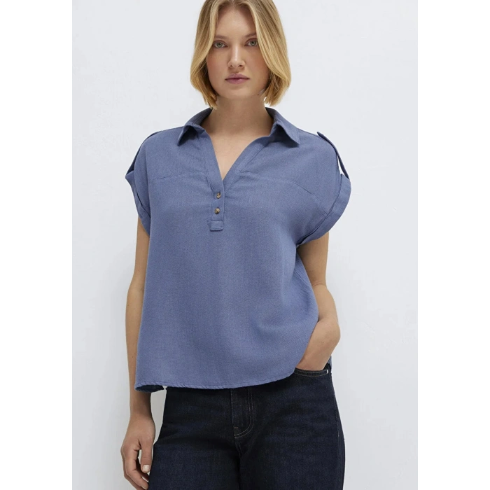 Mavi 1211443 Yakali Kadin Body - Indigo