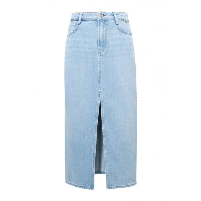 Mavi 1310371 Cep Onden Yirtmac Kadin Kot Etek - Mavi