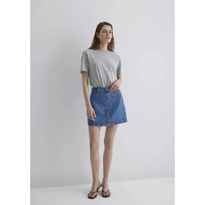 Mavi 1310404 Silvana Kadin Kot Etek - Mavi