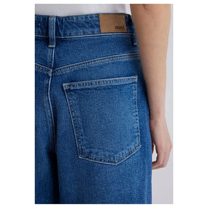 Mavi 1410171 5 Cep Diz Alti Kadin Kot Sort - Lacivert