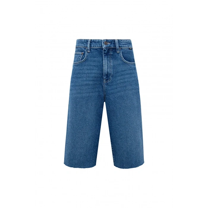 Mavi 1410171 5 Cep Diz Alti Kadin Kot Sort - Lacivert