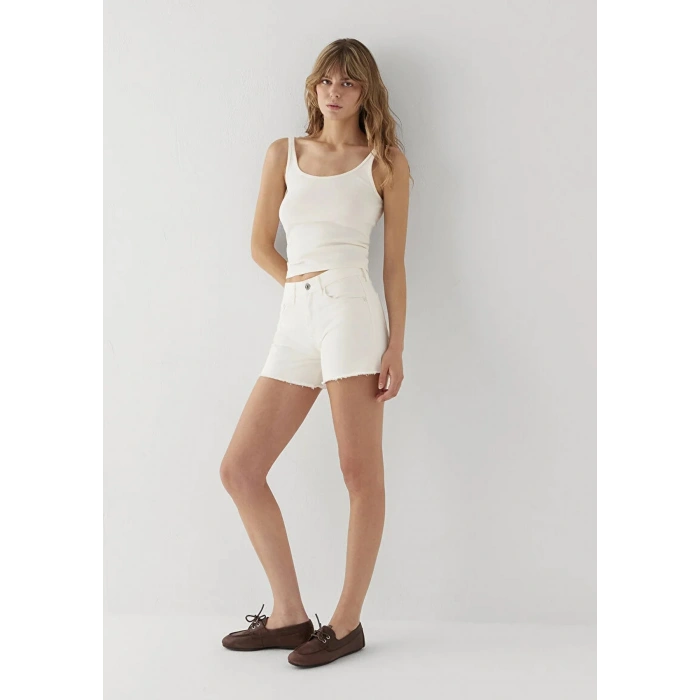 Mavi 1421021 Taylor Kadin Kot Sort - Ekru