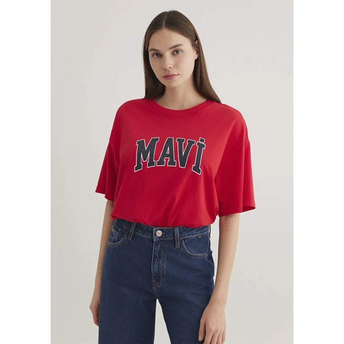 Mavi 1600843 0 Yaka Kadın Body - Kirmizi