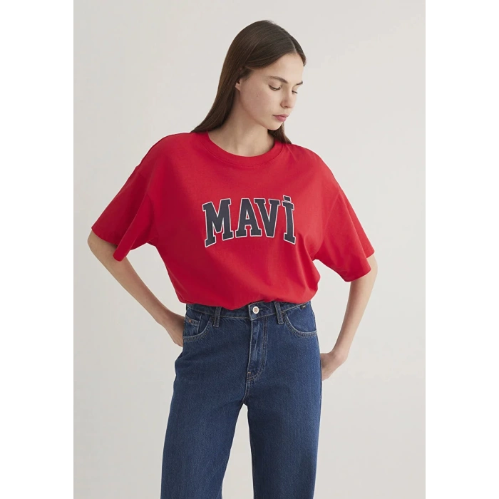 Mavi 1600843 0 Yaka Kadın Body - Kirmizi