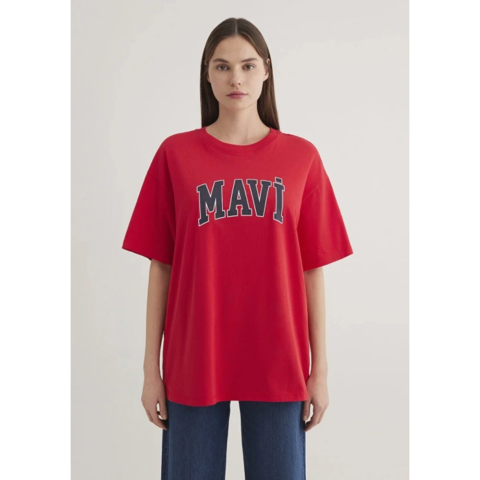 Mavi 1600843 0 Yaka Kadın Body - Kirmizi