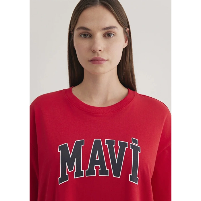 Mavi 1600843 0 Yaka Kadın Body - Kirmizi