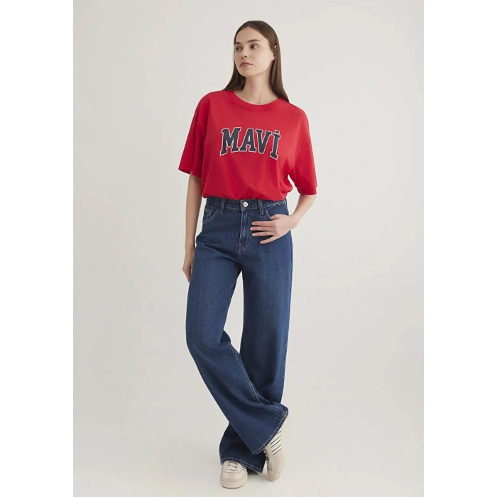 Mavi 1600843 0 Yaka Kadın Body - Kirmizi
