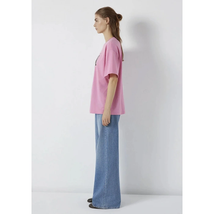 Mavi 1600843 0 Yaka Kadin Tshirt - Fusya