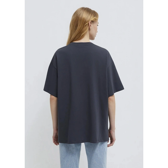 Mavi 1600843 0 Yaka Kadin Tshirt - Lacivert