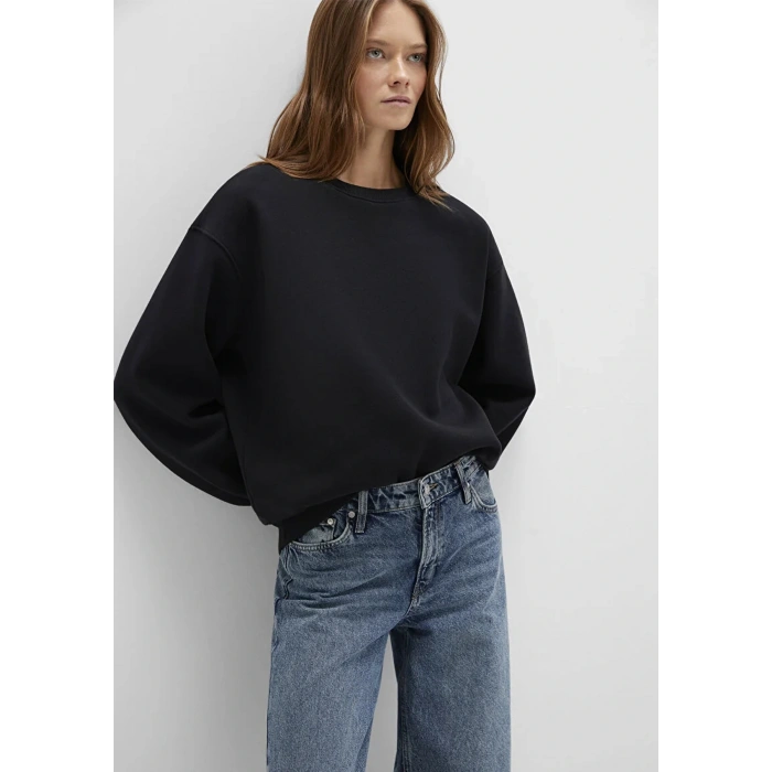 Mavi 1610198 0 Yaka Kadin Sweat - Siyah
