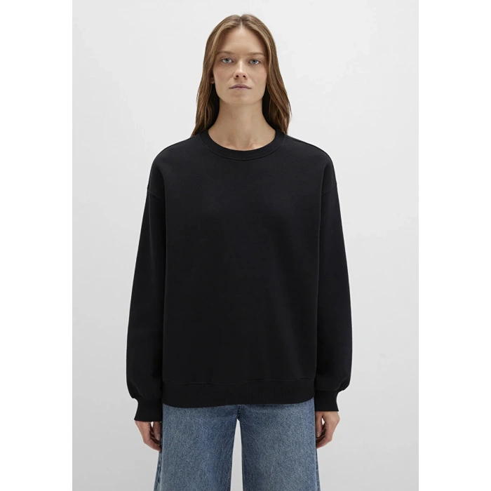Mavi 1610198 0 Yaka Kadin Sweat - Siyah