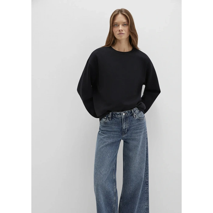 Mavi 1610198 0 Yaka Kadin Sweat - Siyah