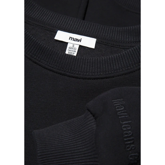 Mavi 1610198 0 Yaka Kadin Sweat - Siyah