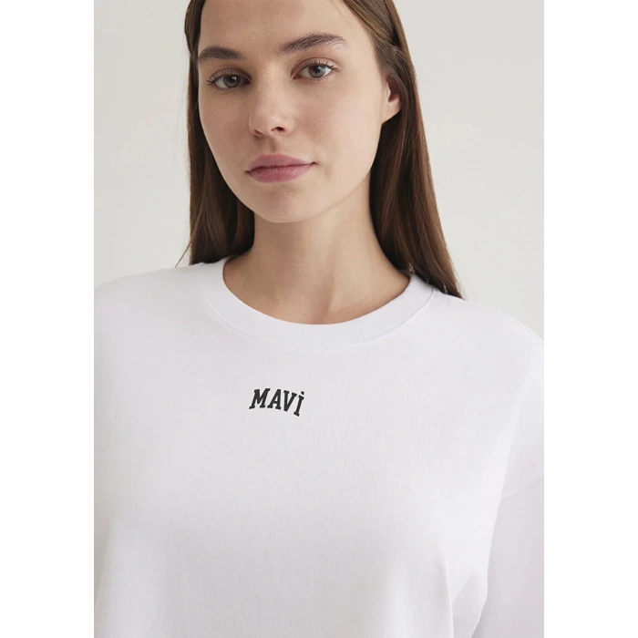 Mavi 1611585 0 Yaka Kadin Body - Beyaz