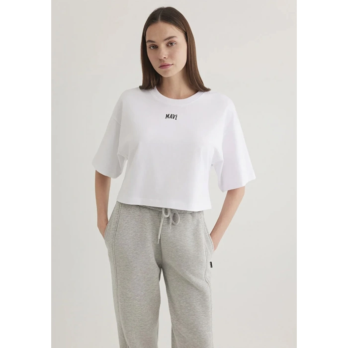 Mavi 1611585 0 Yaka Kadin Body - Beyaz
