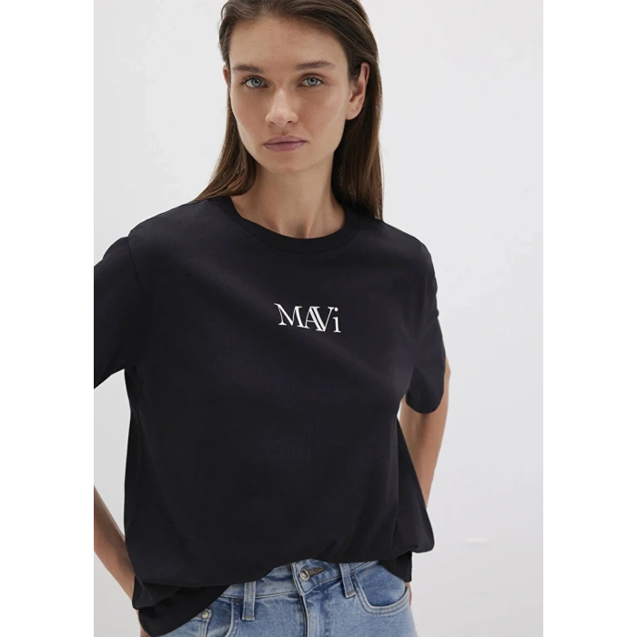 Mavi 1611594 0 Yaka Bayan Body - Siyah