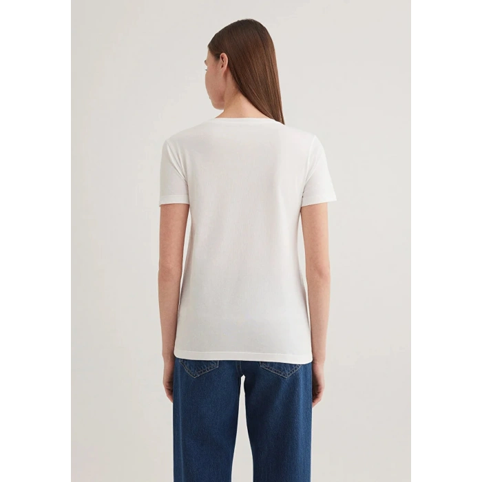 Mavi 1612206 0 Yaka Kadin Body - Beyaz