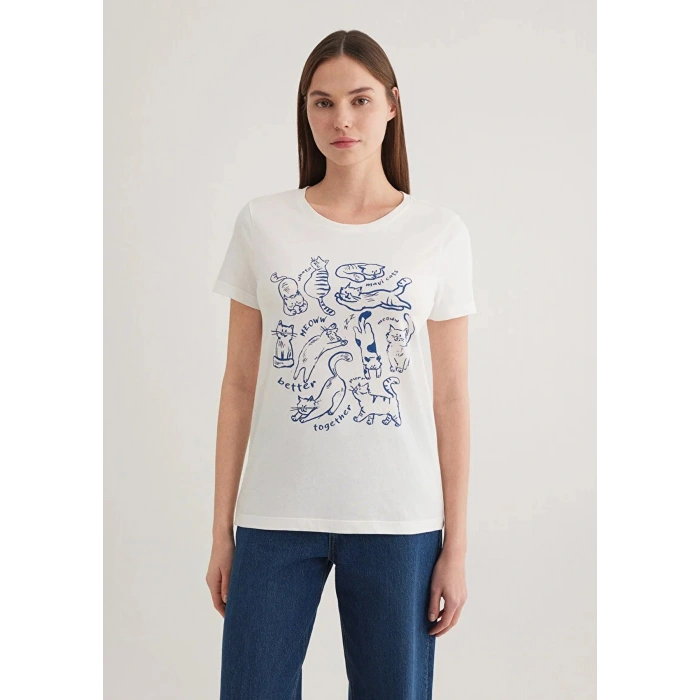 Mavi 1612206 0 Yaka Kadin Body - Beyaz