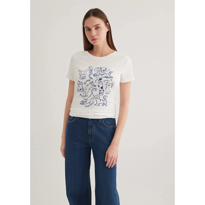 Mavi 1612206 0 Yaka Kadin Body - Beyaz