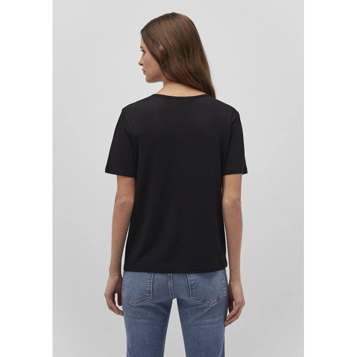 Mavi 1612381 V Yaka Kadın Body - Siyah