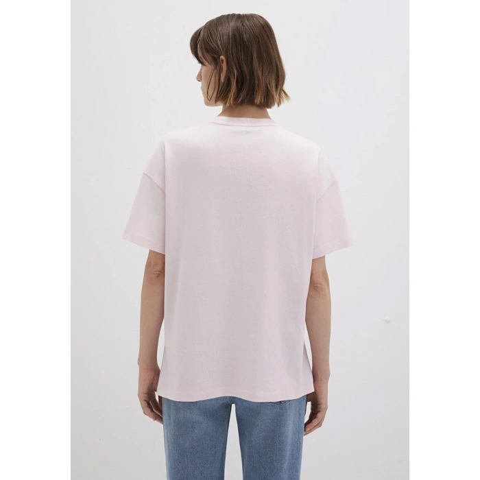 Mavi 1612518 0 Yaka Kadin Tshirt - Pembe