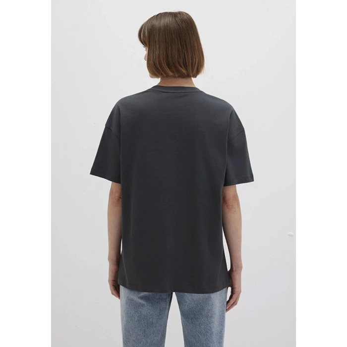 Mavi 1612518 0 Yaka Kadin Tshirt - Siyah