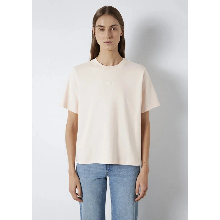 Mavi 1612829 0 Yaka Kadin Tshirt - Yavru Agzi