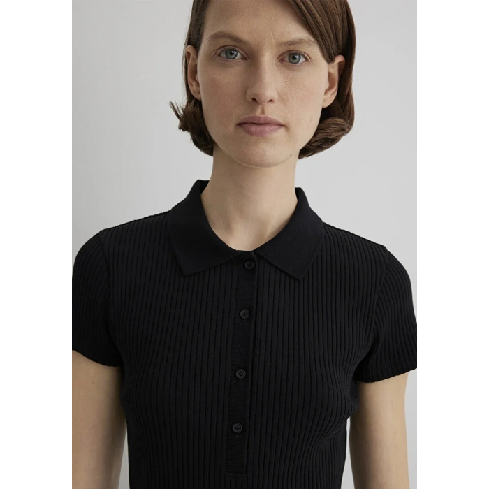 Mavi 1613120 Yakali Kadin Body - Siyah