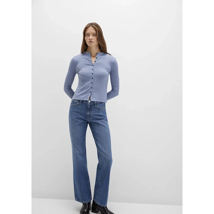 Mavi 1613695 Komple Dugmeli Kadin Body - Indigo