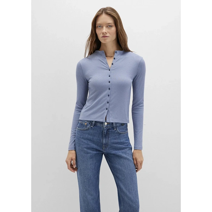 Mavi 1613695 Komple Dugmeli Kadin Body - Indigo