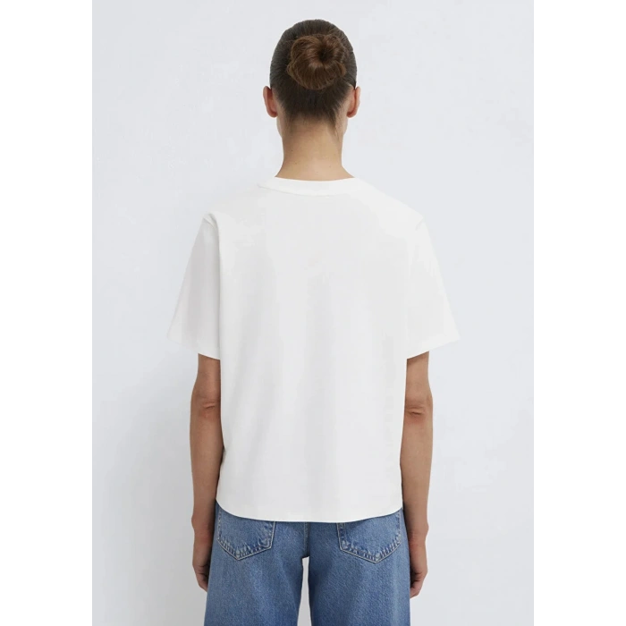 Mavi 1613820 0 Yaka Kadin Tshirt - Beyaz