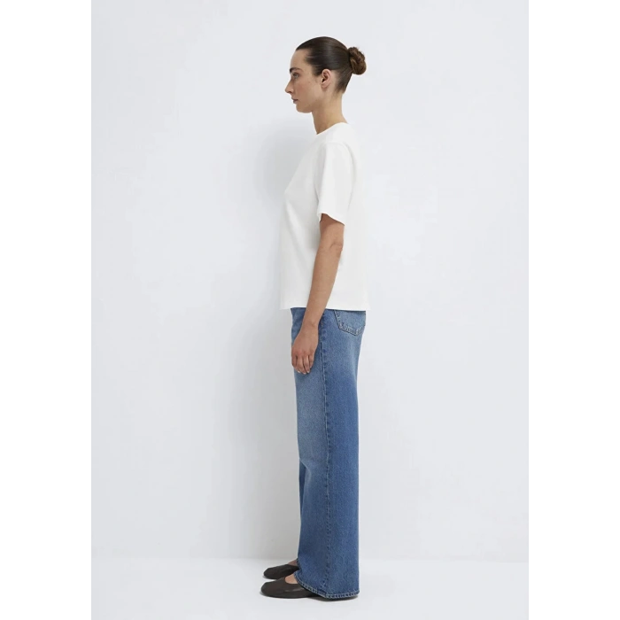 Mavi 1613820 0 Yaka Kadin Tshirt - Beyaz