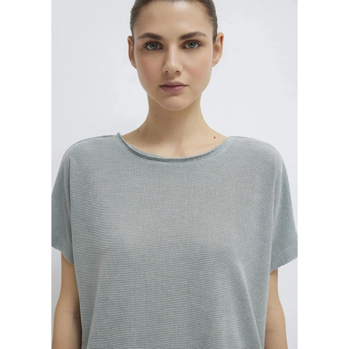 Mavi 167311 Genis Yaka Kadin Body - Acik Yesil