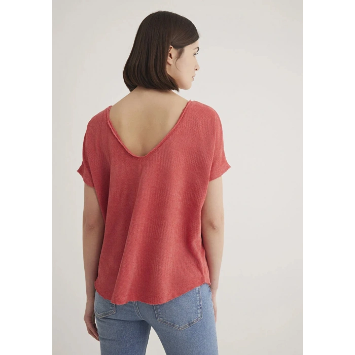Mavi 167311 Genis Yaka Kadin Body - Kiremit