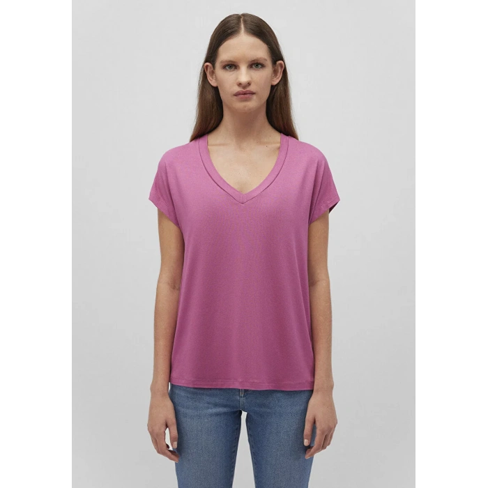 Mavi 167714 V Yaka Kadın Body - Fusya