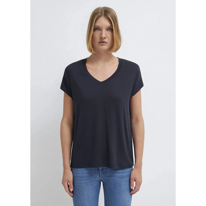 Mavi 167714 V Yaka Kadin Body - Lacivert