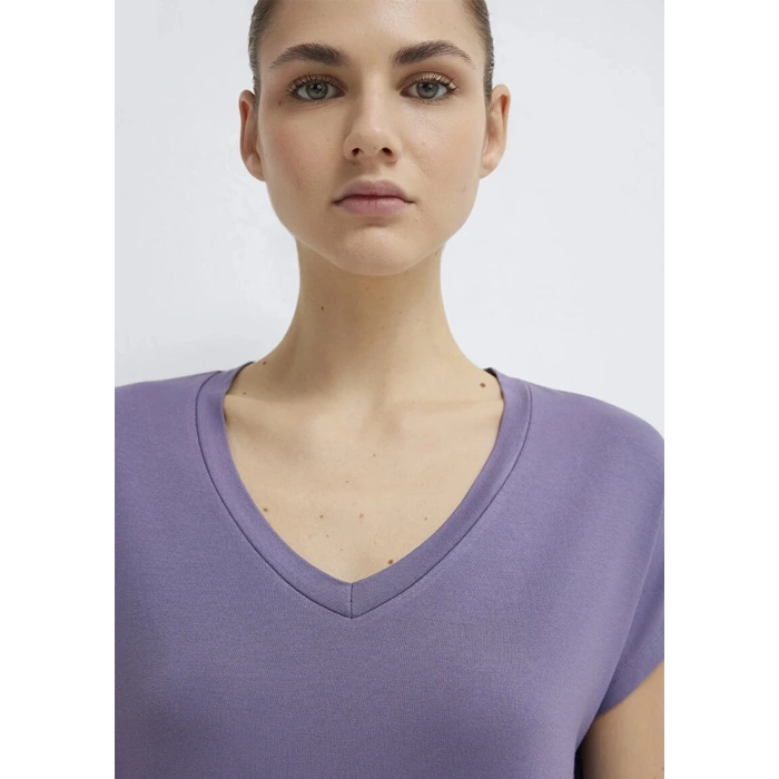Mavi 167714 V Yaka Kadin Body - Lila