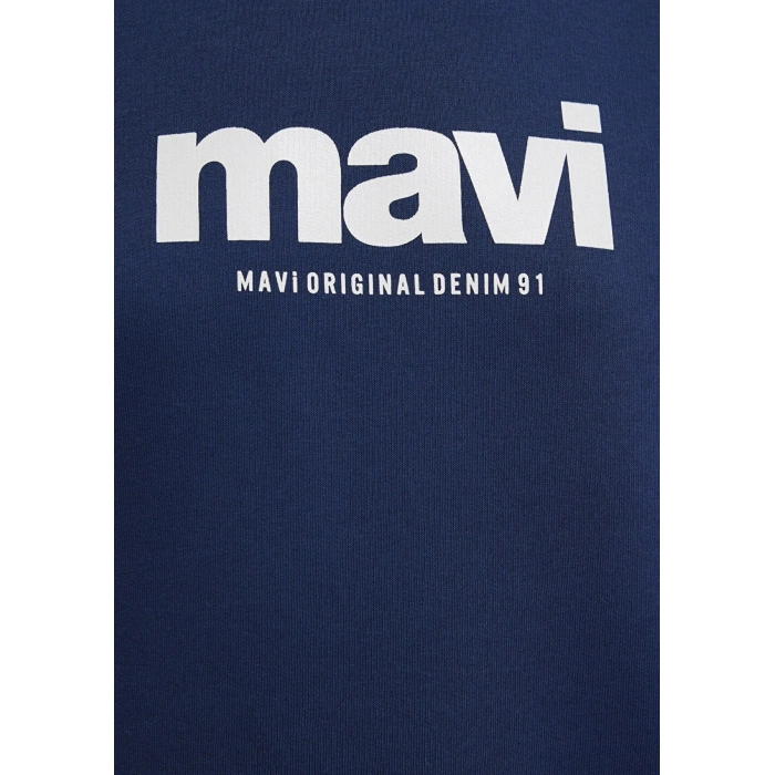Mavi 168334 Kapsonlu Kadin Sweat - Lacivert