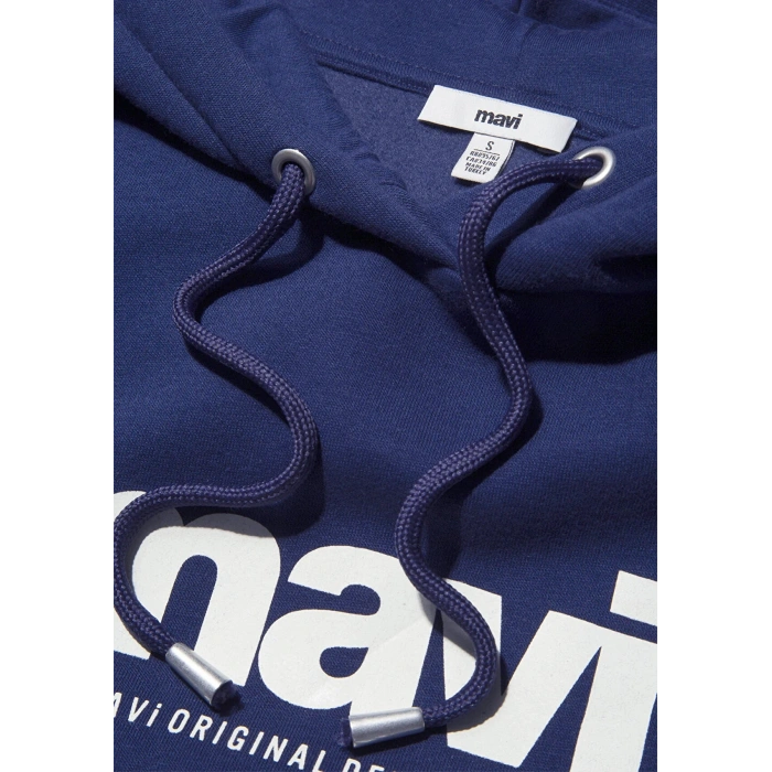 Mavi 168334 Kapsonlu Kadin Sweat - Lacivert