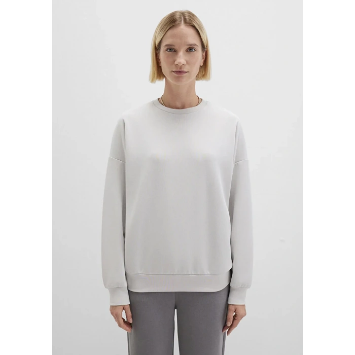 Mavi 168837 0 Yaka Kadin Sweat - Gri