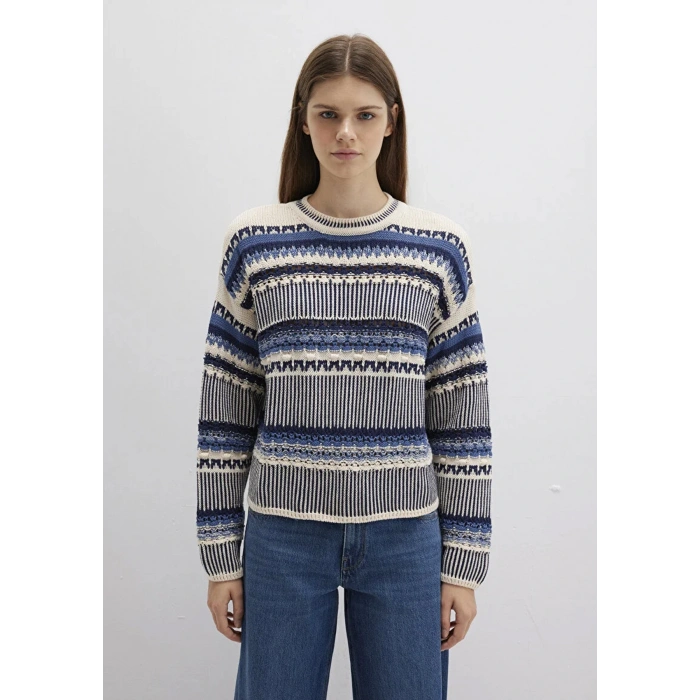 Mavi 1710155 0 Yaka Kadin Triko - Bej