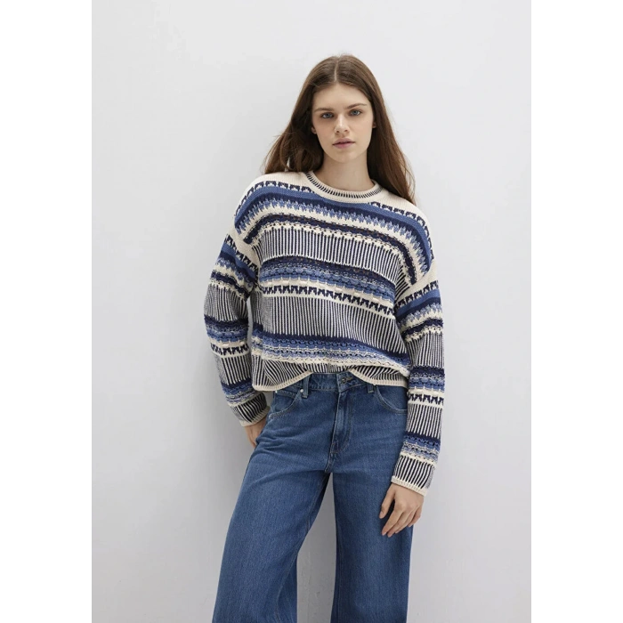 Mavi 1710155 0 Yaka Kadin Triko - Bej