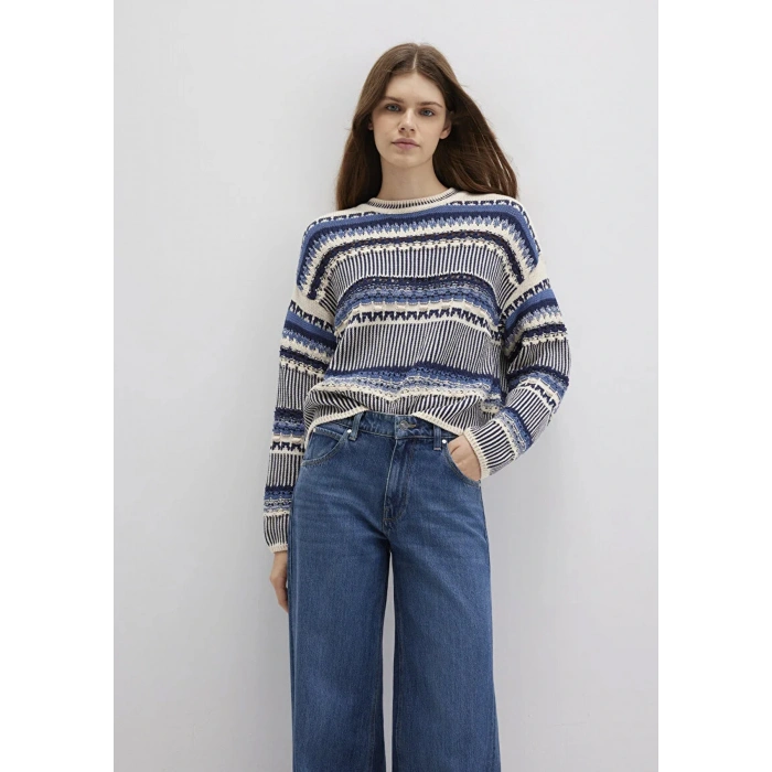 Mavi 1710155 0 Yaka Kadin Triko - Bej