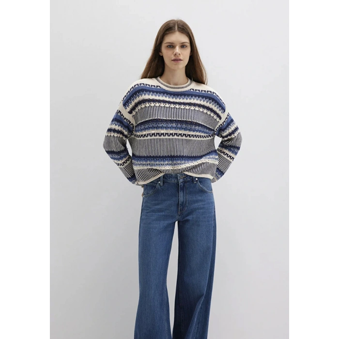 Mavi 1710155 0 Yaka Kadin Triko - Bej