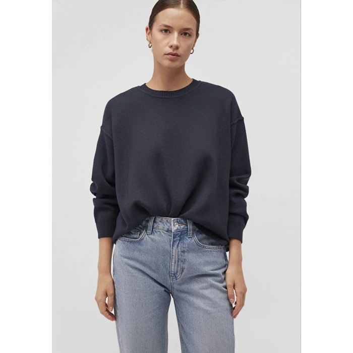 Mavi 1710499 0 Yaka Kadın Triko - Lacivert