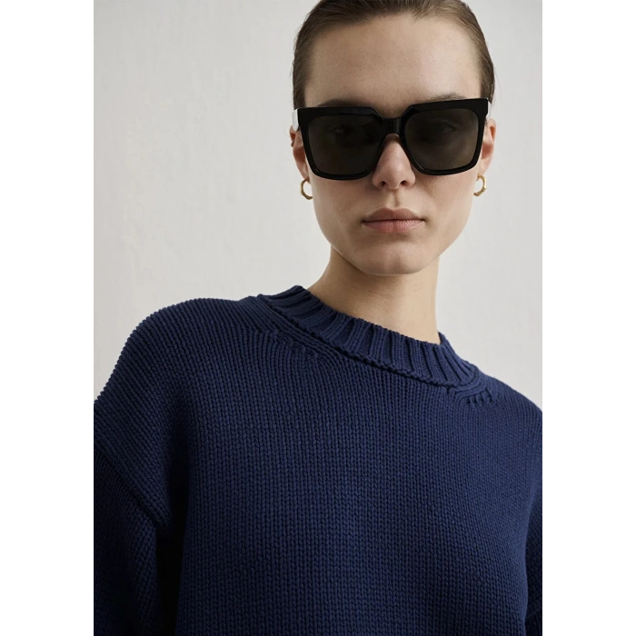 Mavi 1710516 0 Yaka Kadin Triko - Lacivert