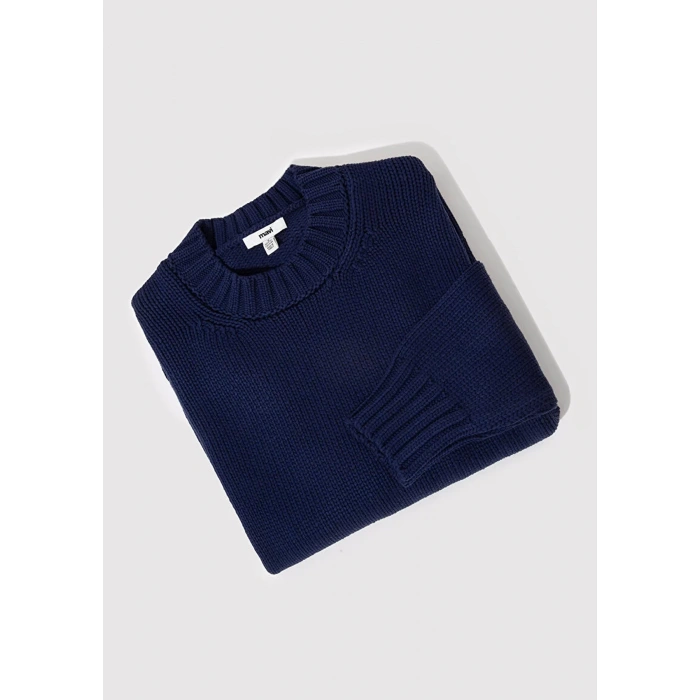 Mavi 1710516 0 Yaka Kadin Triko - Lacivert