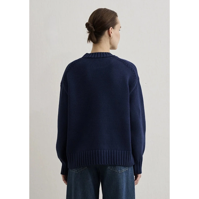 Mavi 1710516 0 Yaka Kadin Triko - Lacivert