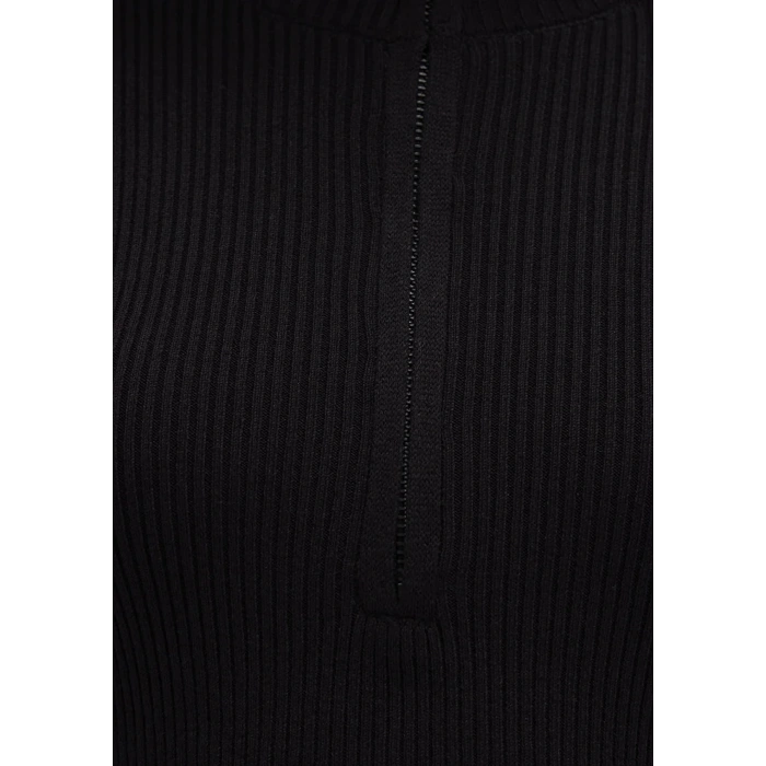 Mavi 1710519 Yarim Fermuarli Kadin Sweat - Siyah