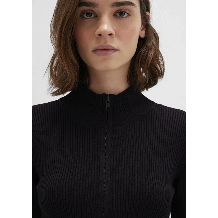 Mavi 1710519 Yarim Fermuarli Kadin Sweat - Siyah